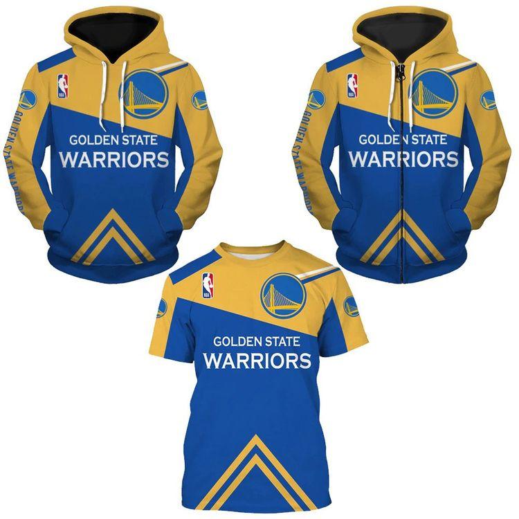 Golden State Warriors Clothing Pullover Zipper For Men Women Size S-5xl 3D Hoodie
