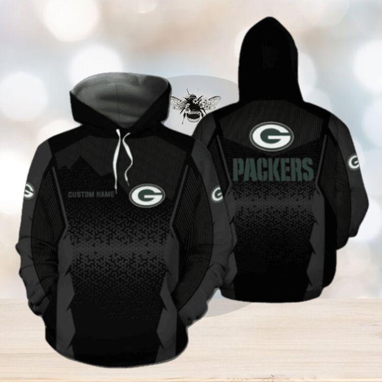 Green Bay Packers Nfl Football Team Logo Custom Personalized With Name Design Black 3d Limited 3D Hoodie