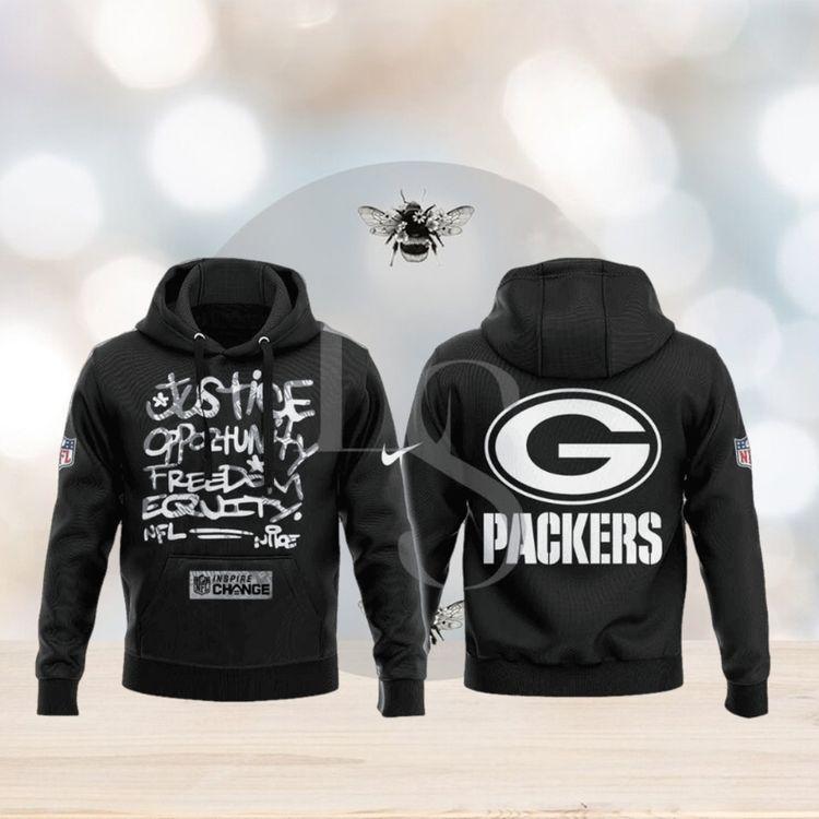 Green Bay Packers Nfl Justice Opportunity Equity Freedom All Over Print Hoodie