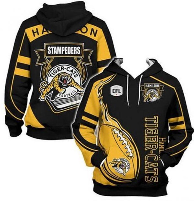 Hamilton Tiger-cats Cfl Football Team Apparel Gift For Fans Bomber Jacket All Over Print Hoodie