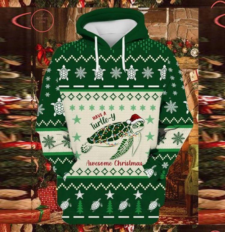Have A Turtle 3d Christmas 3D Hoodie