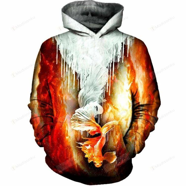 Icey Koi Fish 3d Ed Limited 3D Hoodie