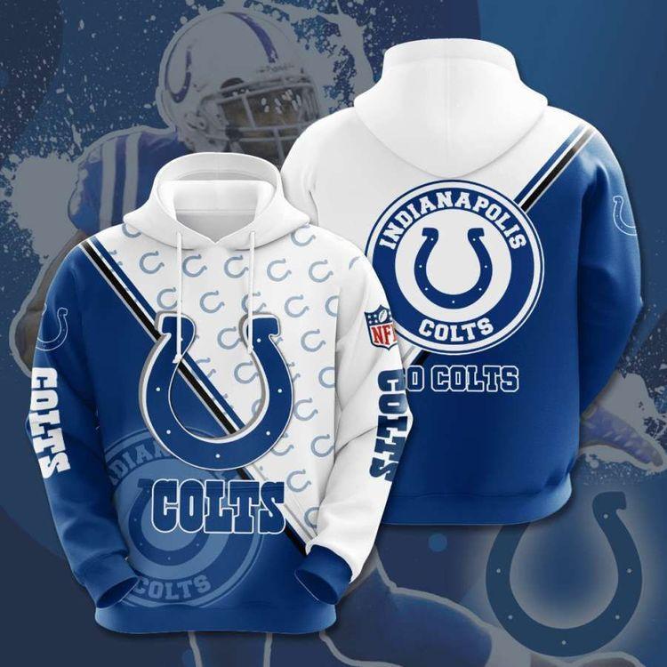 Indianapolis Colts No830 Custom 3D Hoodie