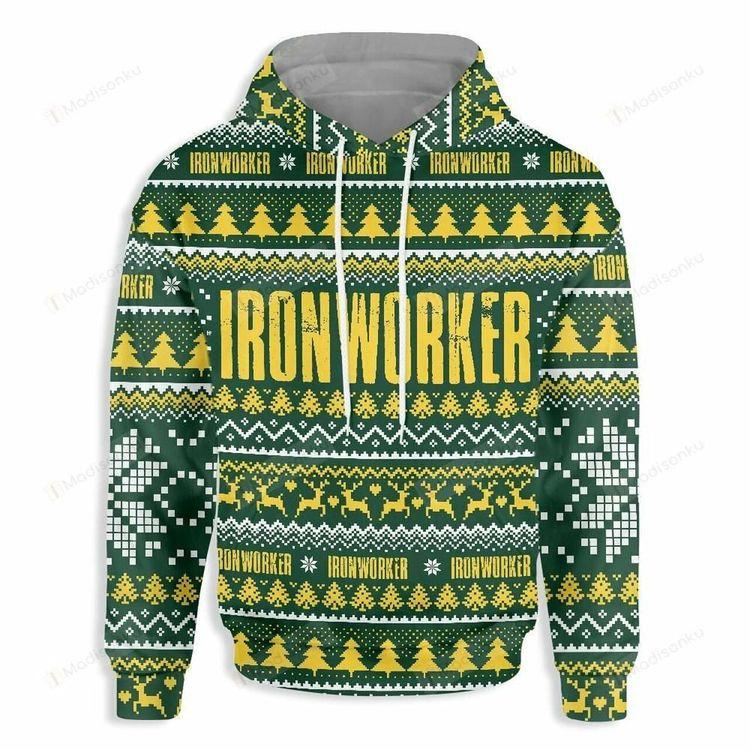 Ironworker Happy Christmas 3d Limited 3D Hoodie