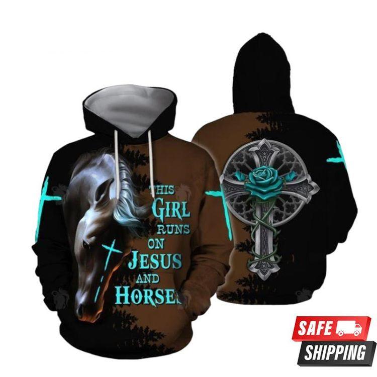 Jesus Cross And Rose Limited 3D Hoodie