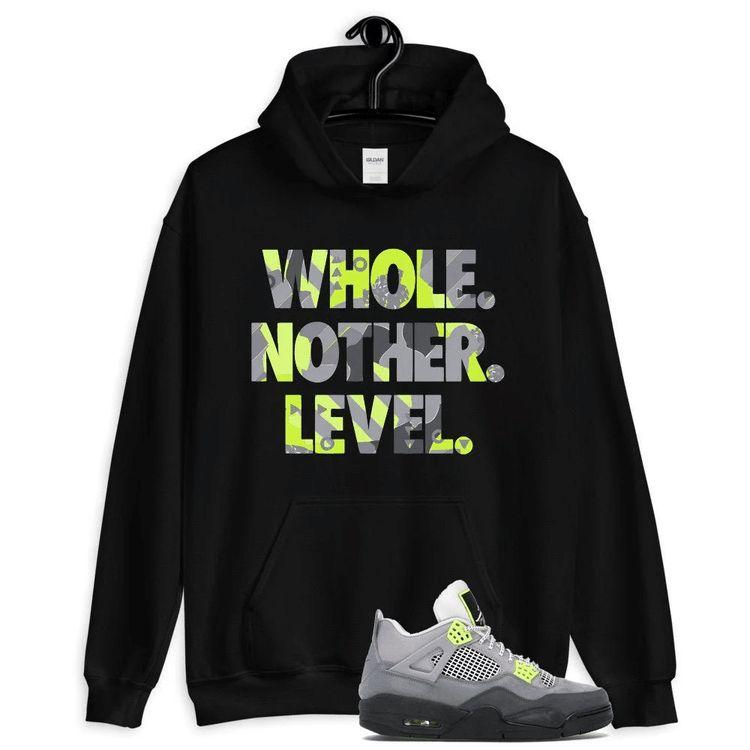 Jordan 4 Retro Se 95 Neon Hoody Level Up Unisex 3D Hoodie