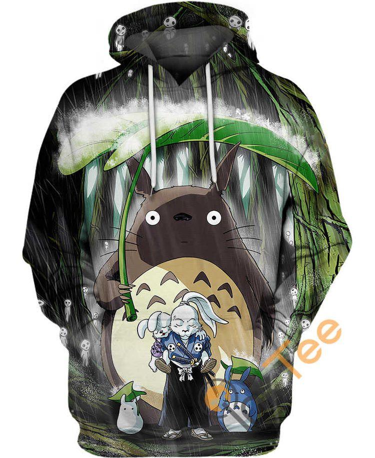 Jotaro And Totoro All Over Print Hoodie