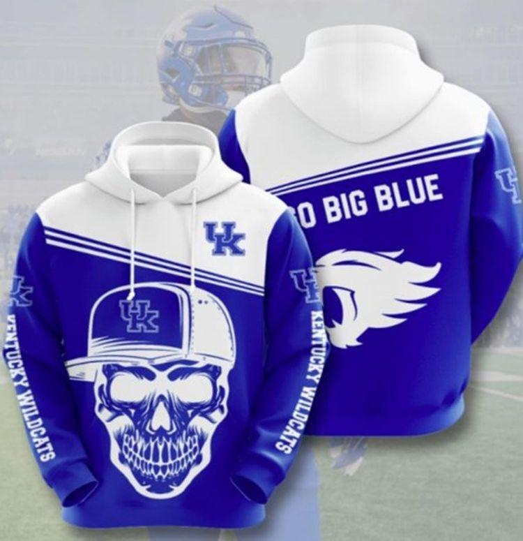 Kentucky Wildcats Go Big Blue All Over Print Hoodie