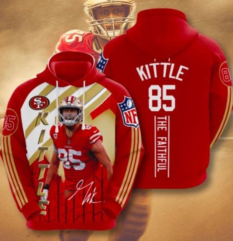 Kittle 85 The Faithful Red Limited 3D Hoodie