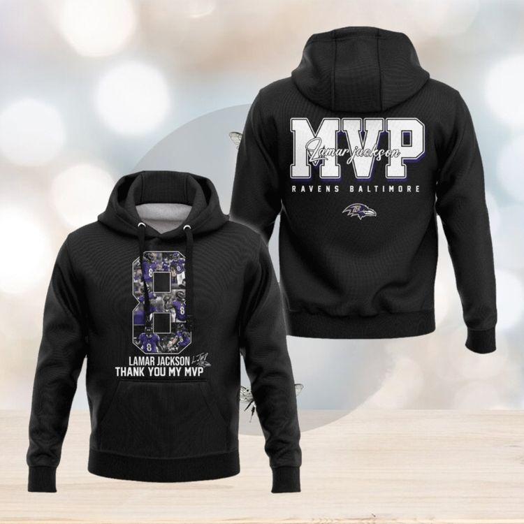 Lamar Jackson Thank You My Mvp Baltimore Ravens All Over Print Hoodie