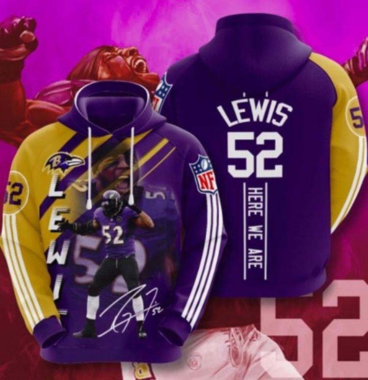 Lewis 52 Here We Are Limited 3D Hoodie