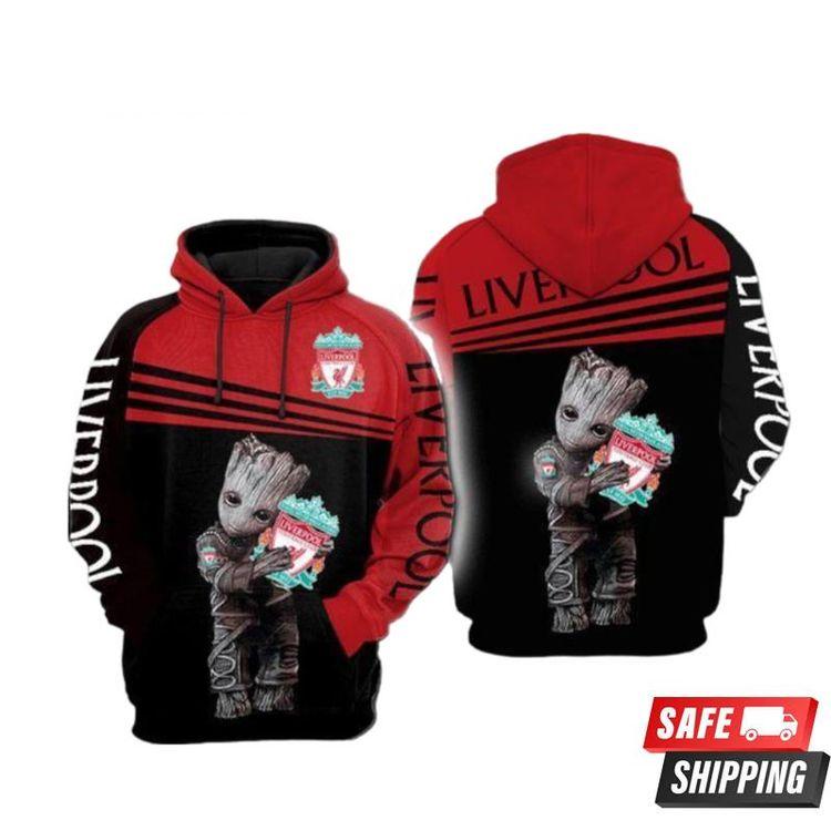Liverpool Fc All Over Print Hoodie