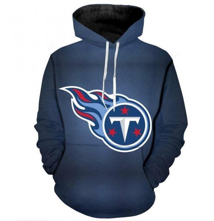 Logo Tennessee Titans All Over Print Hoodie