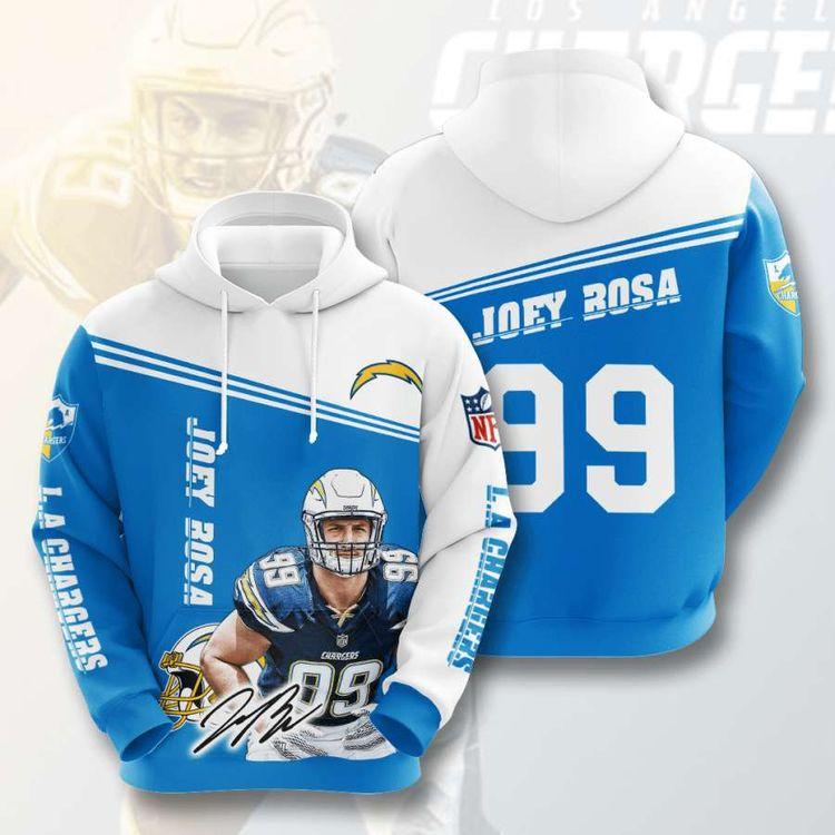 Los Angeles Chargers Custom Sport 9 All Over Print Hoodie