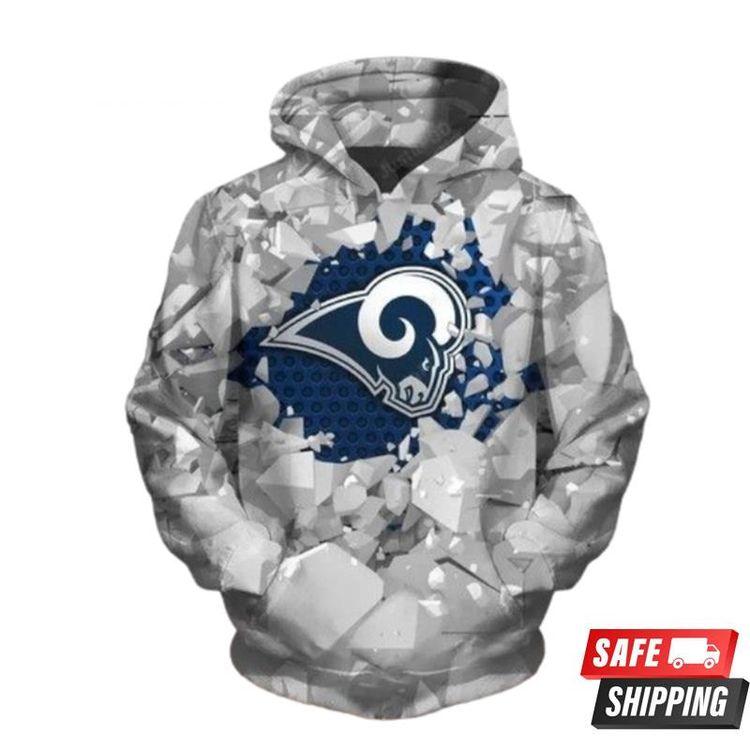 Los Angeles Rams Football Limited 3D Hoodie