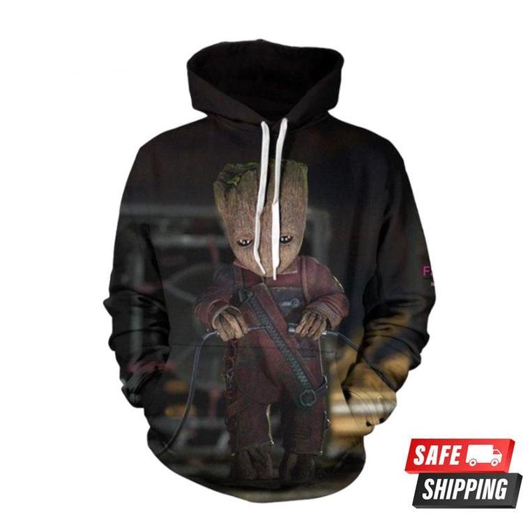 Marvel Guawordians Of The Galaxy Groot All Over Print Hoodie