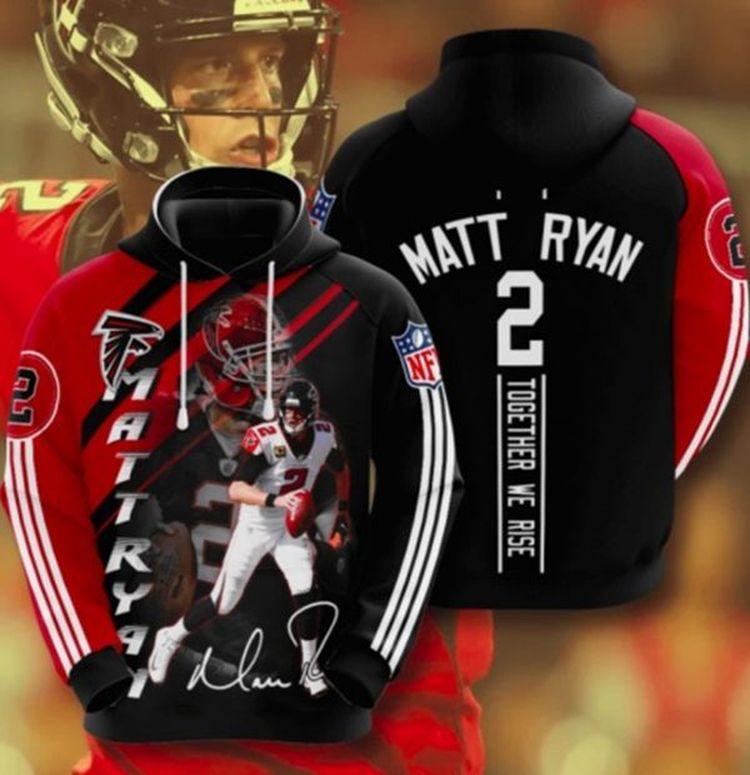 Matt Ryan 2 Together We Rise 3D Hoodie