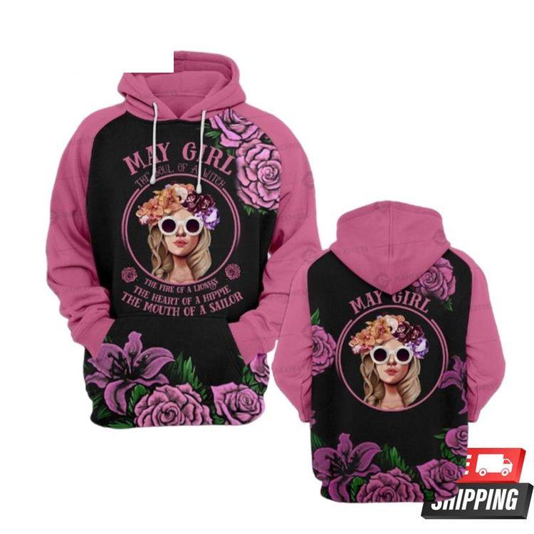 May Girl The Soul Of Witch For Men And Women 3D Hoodie