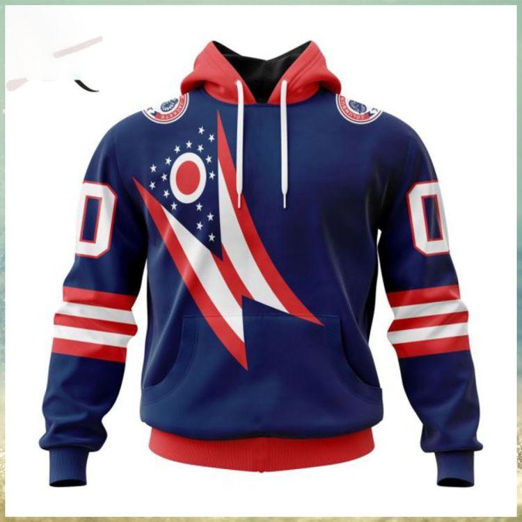 Nhl Columbus Blue Jackets Special City Connect Design Limited 3D Hoodie