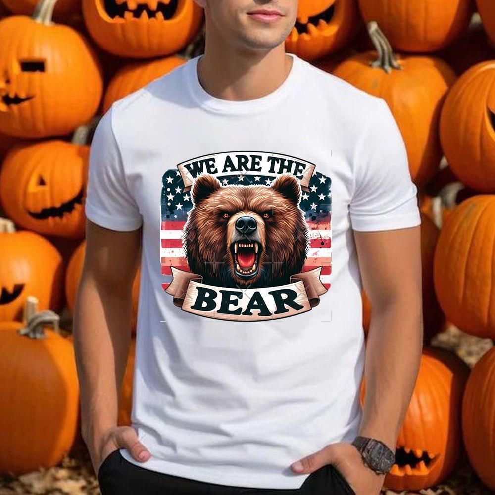 America Flag We Are The Bear Graphic Printed Merch