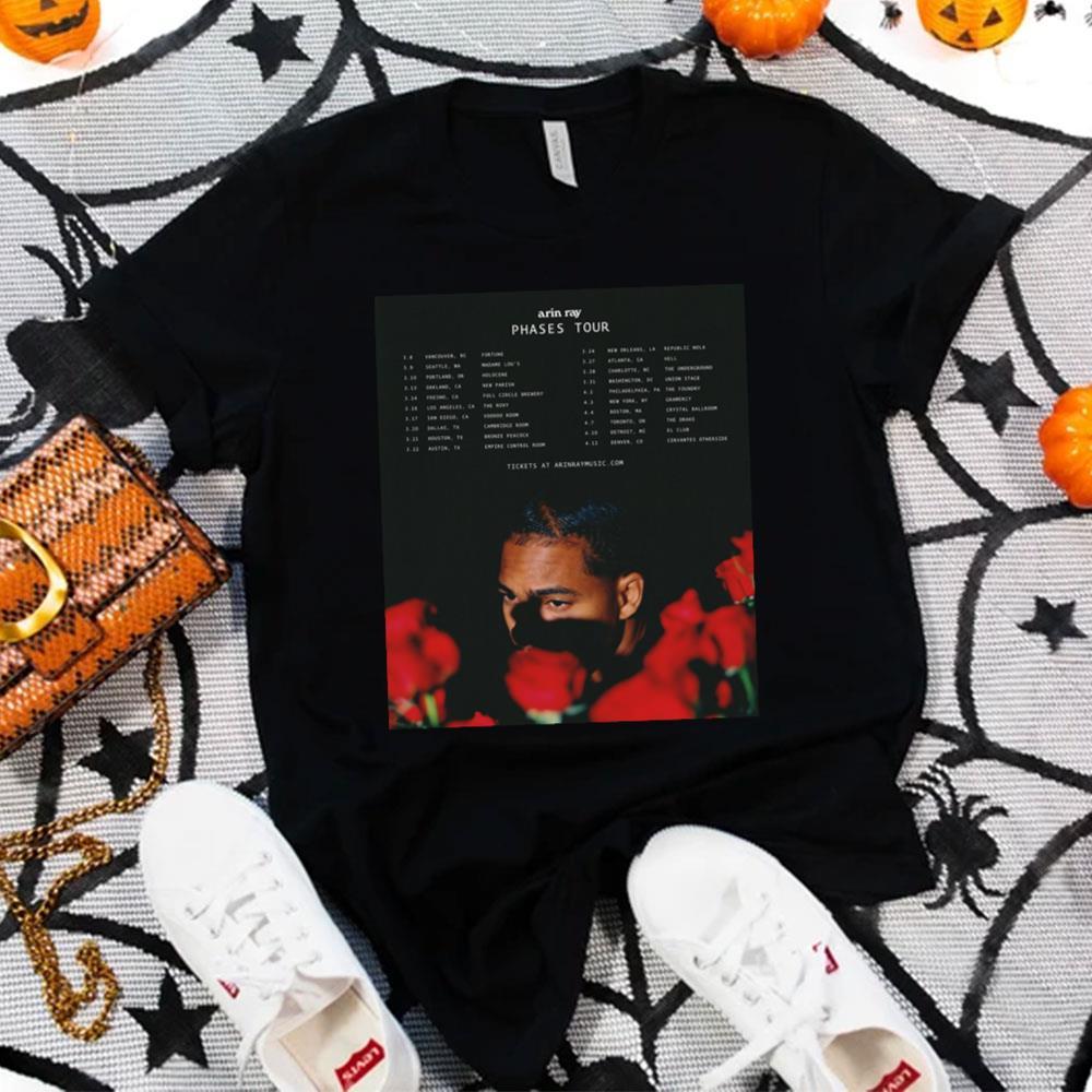 Arin Ray Phases Tour Dates Graphic Printed Merch