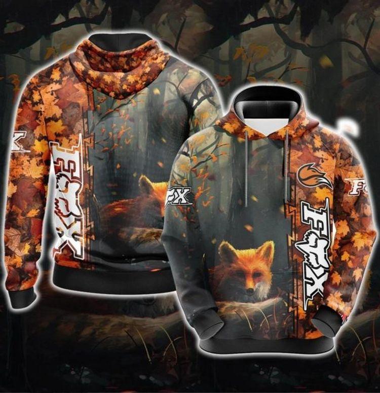 Fox Unisex 3d Pullover All Over Print Hoodie