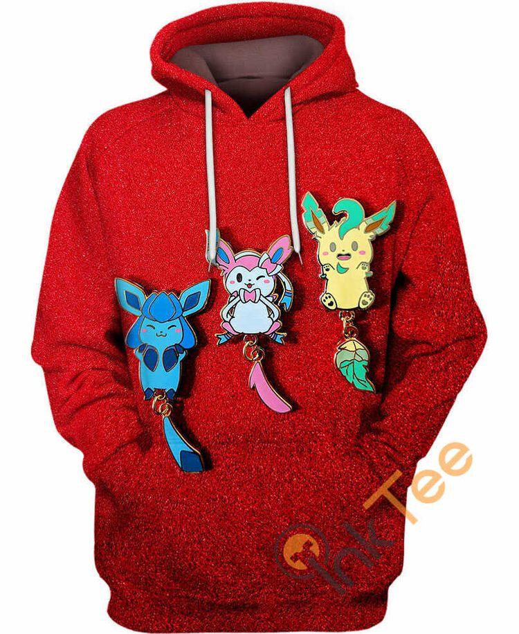 Leafeon Sylveon Glaceon Limited 3D Hoodie