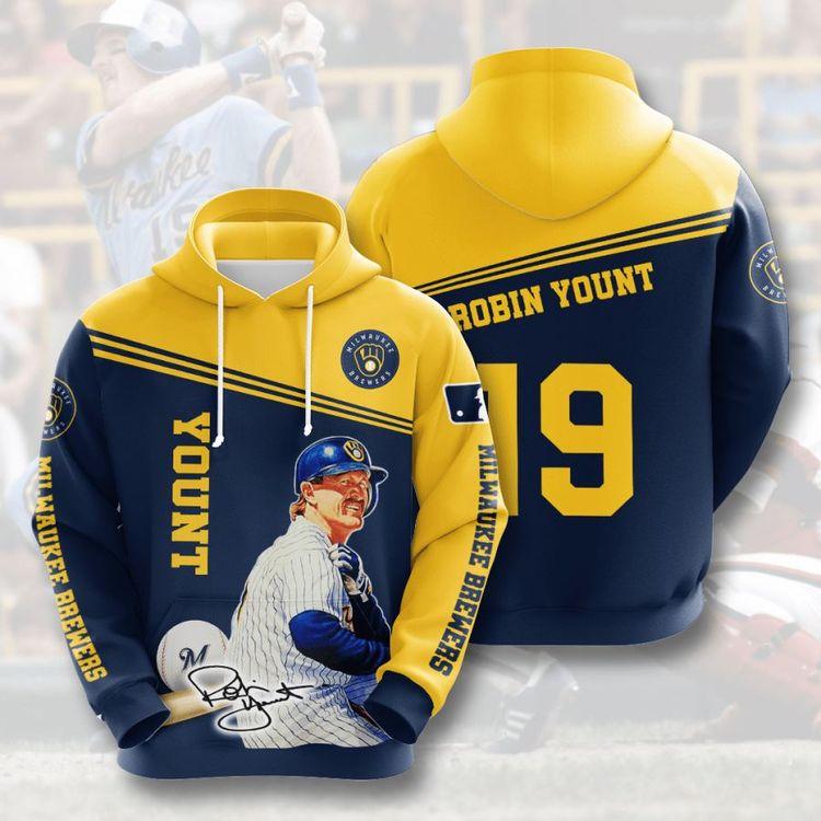 Milwaukee Brewers Custom Sport Limited 3D Hoodie
