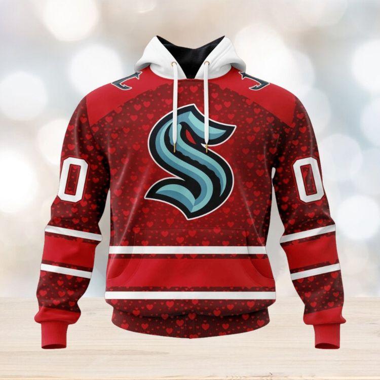 Nhl Seattle Kraken Special Gift For Valentines Day All Over Print Hoodie