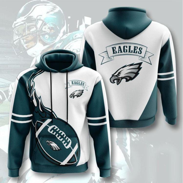 Philadelphia Eagles No1594 Custom All Over Print Hoodie