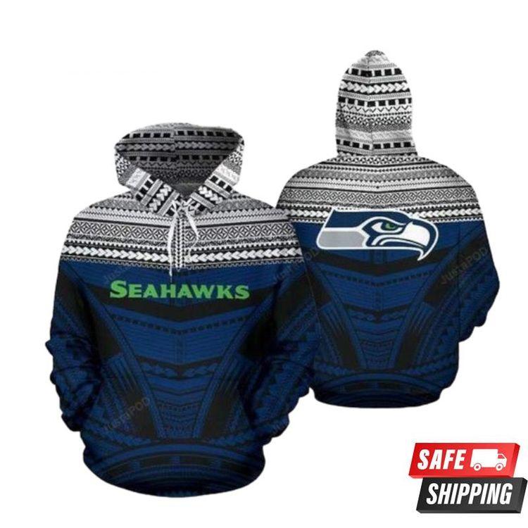 Seattle Seahawks Ncaa Football Maori Tattoo Seattle Seahawks Seattle Seahawks 3D Hoodie