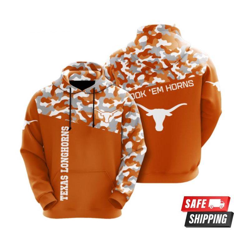 Texas Longhorns 3D Hoodie