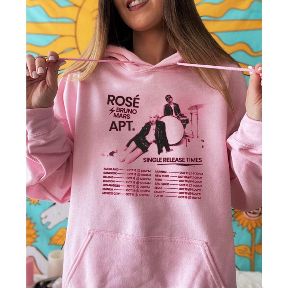 2024 Bruno Mars Ros Apt Single Release Times Tour Dates Graphic Printed Merch