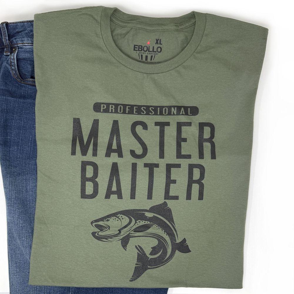Fishing Gifts For Men Master Baiter For Man Bass Fishing Dad Christmas Gifts Fishy Tee Husband Dad Gift Gift Limited Edition Tshirt