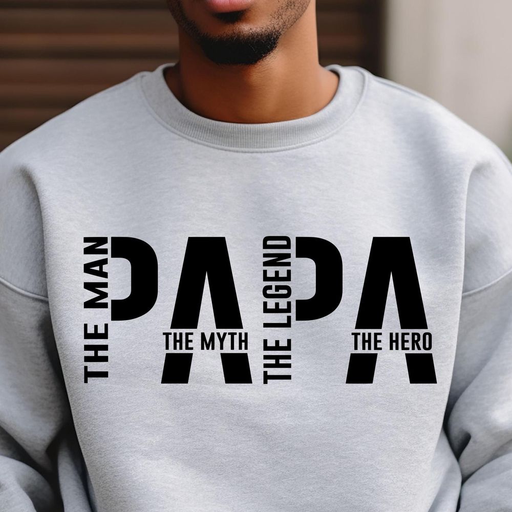 Papa The Man The Myth The Legend #dadlife Papa Funny Papa Father's Day Cut File For Cricut Sublimation File Gift Limited Edition Tshirt